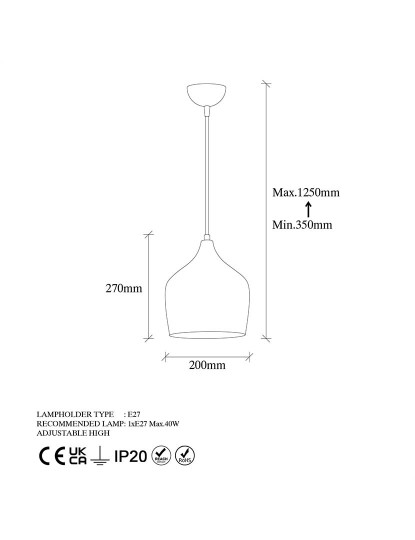 imagem de Candeeiro Teto Murek-11555 Multicolor6