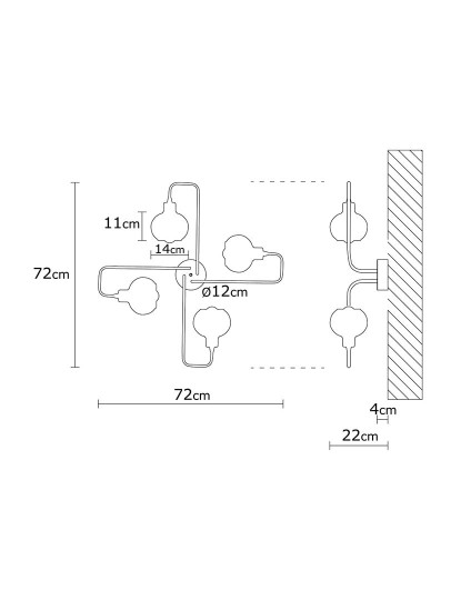 imagem de Candeeiro Teto An-N-371 Preto3