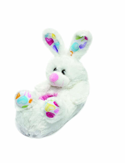 imagem de Pantufas Bunny branco-rosa1