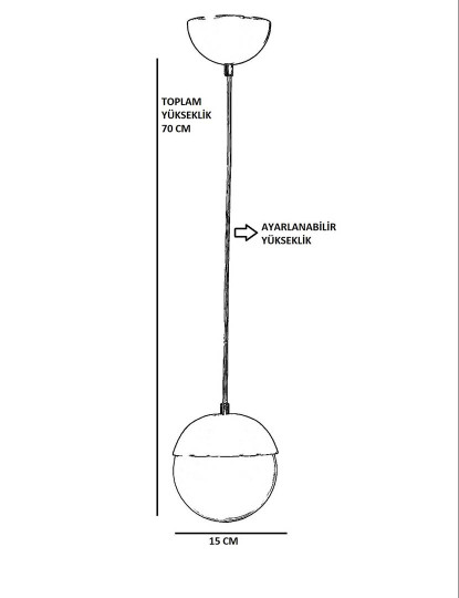 imagem de Candeeiro Suspensão kure Dourado Branco3