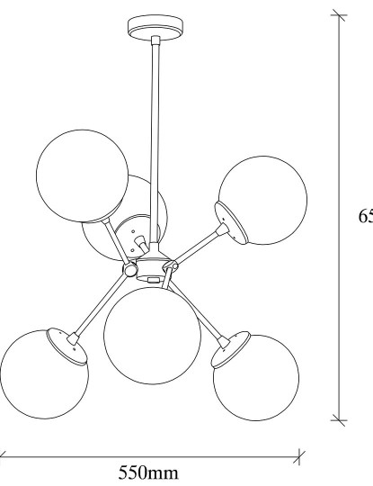 imagem de Candeeiro de Suspensão Gondol Dourado e Branco4