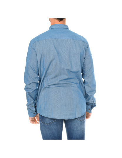 imagem de Camisa Manga Comprida Homem Azul2