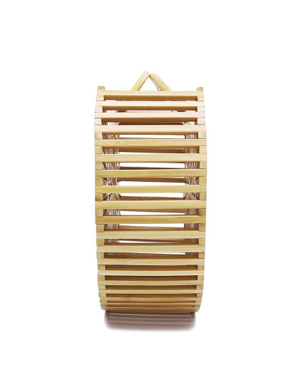 imagem de Mala em madeira de bambu Bege3