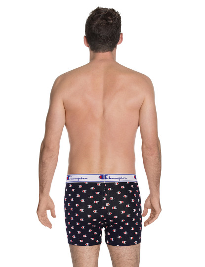 imagem de Pack 2 Boxers Homem Vermelho/Azul Navy Com Logotipo3