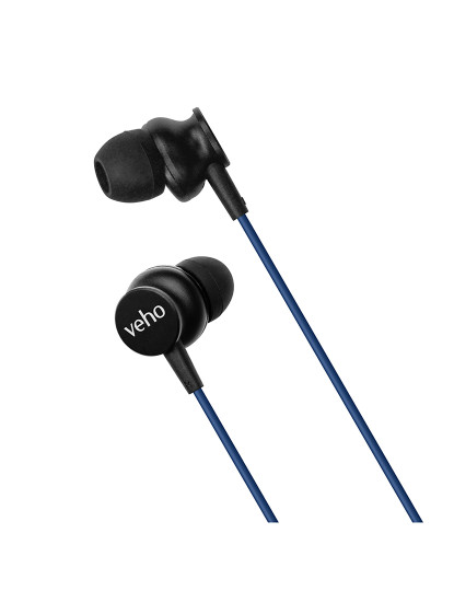 imagem de Veho Z3 wired earphones with mic - Blue2