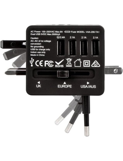 imagem de Veho ADAPTADOR TRAVEL 4 USB5