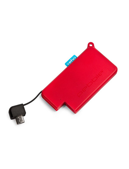 imagem de Veho Pokket 1000mah keyring sized powerbank - Red3