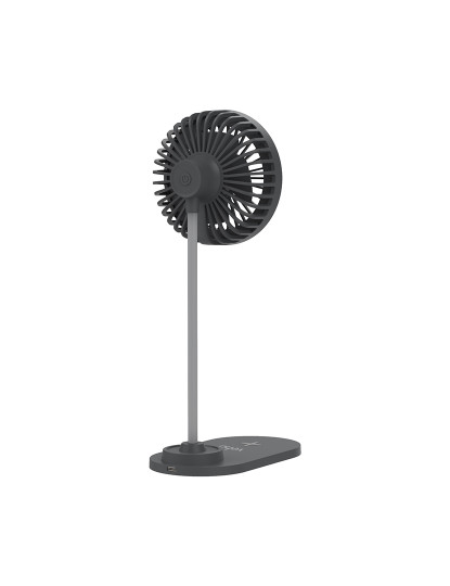 imagem de Veho UF-2 3 - in 1 desktop station - USB Fan - Qi Wireless desktop charger - LED Lamp3