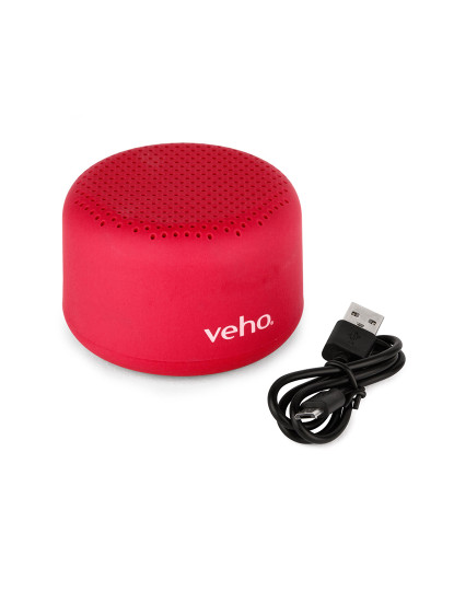 imagem de Veho M3 Portable Rechargable Wireless Bluetooth speaker 3 Watts - Red3