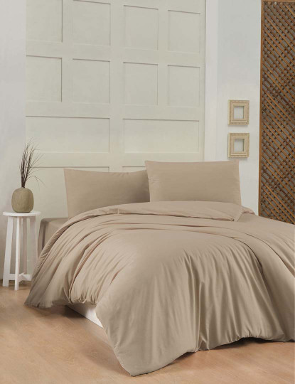 imagem de Conj. Cama de Casal Ranforce Bege2