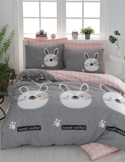 imagem de Capa de Edredon Cinza e Rosa1