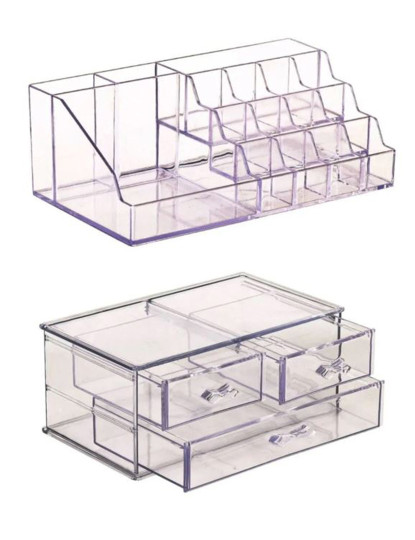 imagem de Conjunto organizador de maquiagem com 3 gavetas1