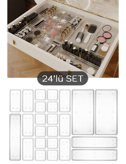 imagem de Conjunto de organizador modular de 24 peças1