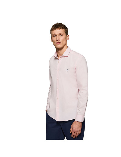 imagem de Camisa de Gola Italiana L Camisa Rigby Go Popelina Vn Rosa Homem2