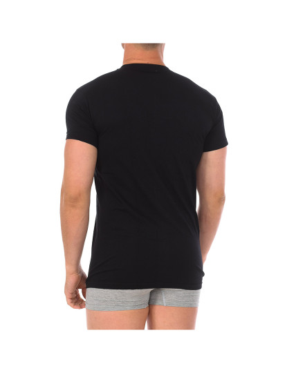 imagem de T-shirt M. Curta interior Homem Preto3