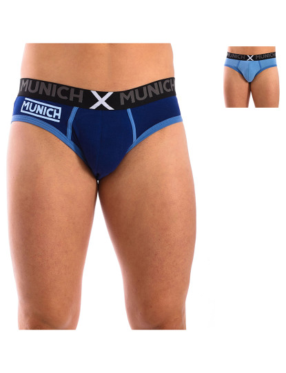 imagem de Pack 2 Boxers Algodão Elástico Azul Navy8