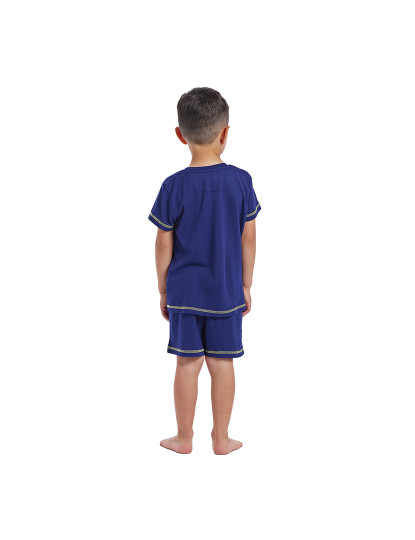 imagem de Pijama retro manga curta Menino azul marinho4