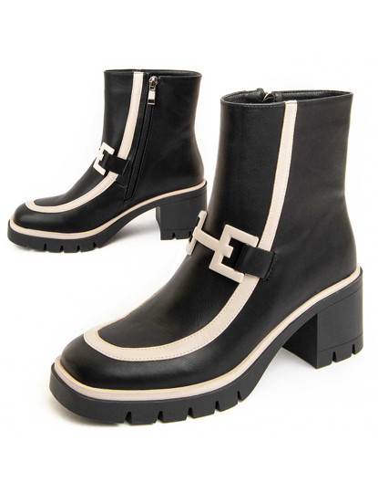 imagem de Botas de Salto Senhora Preto1