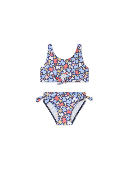 imagem de Bikini de menina Retro azul marinho1