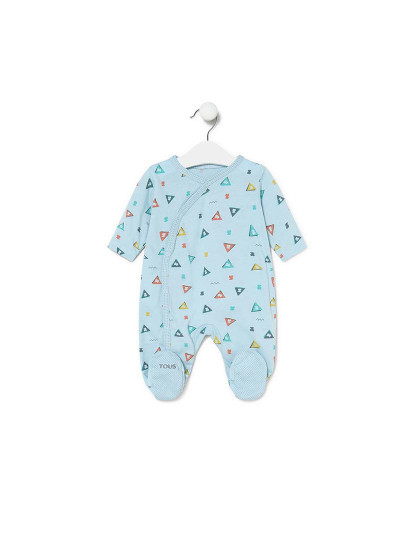 imagem de Babygrow de bebé Triângulo azul celeste1