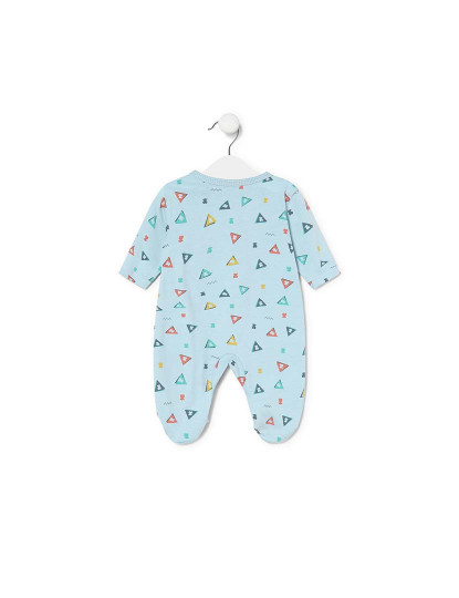 imagem de Babygrow de bebé Triângulo azul celeste2