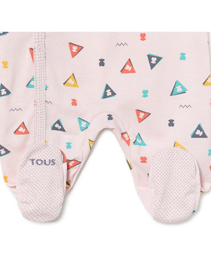 imagem de Babygrow de bebé Triângulo cor-de-rosa3
