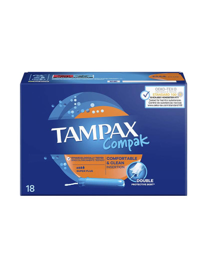 imagem de Tampões Super Plus Tampax Compak  18 U1