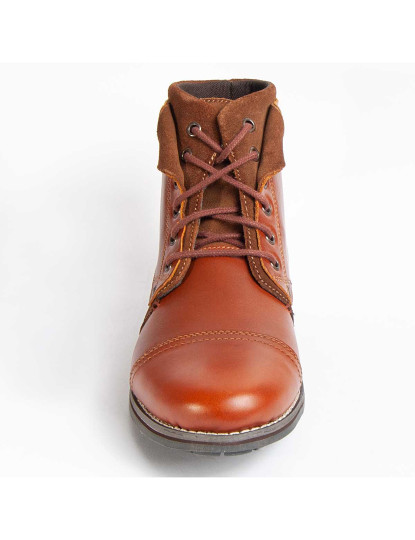 imagem de Bota de Couro para Homem, Cor Castanhos.4