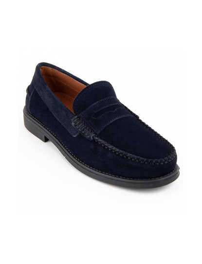 imagem de Mocassins de Couro para Homem, Cor Azul.3