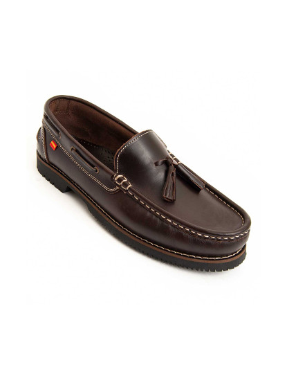 imagem de Mocassins Casual de Couro para Homem, Cor Castanhos.3