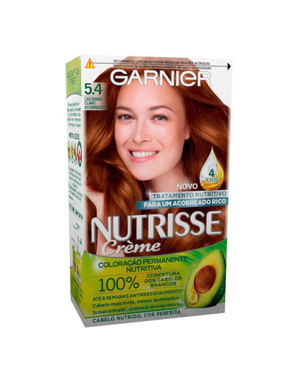 imagem de Coloração Permanente Nutrisse Creme #5.4 castanho claro acobreado1