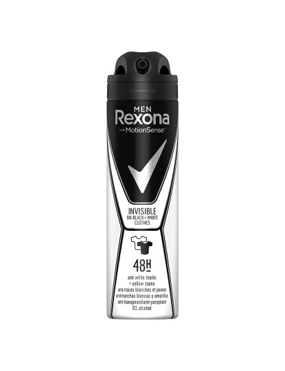 imagem de Desodorizante Spray Men Invisible Black & White Clothes Rexona 150ml1