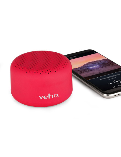 imagem de Veho M3 Portable Rechargable Wireless Bluetooth speaker 3 Watts - Red5