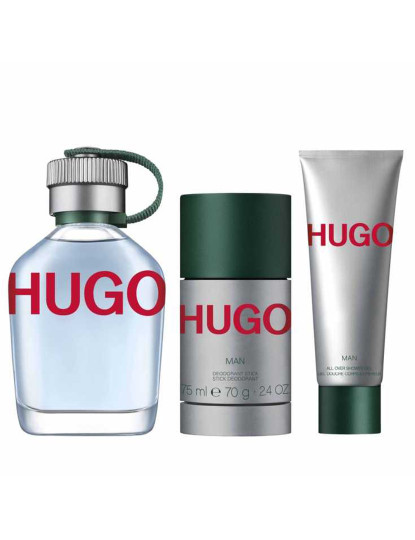 imagem de HUGO BOSS HUGO MAN SET (ET 125 vp + SHOWER GEL 50 ml + DEO STICK 75 ml)     2