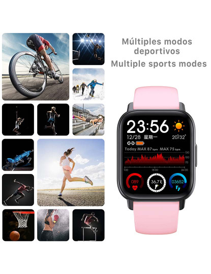 imagem de Smartwatch QS16 Rosa7