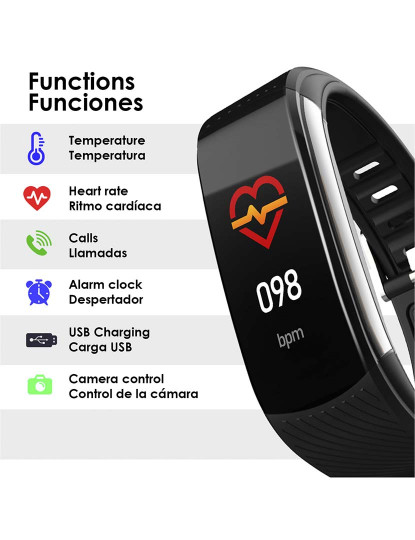 imagem de Smartband AK-T118 Vermelho3