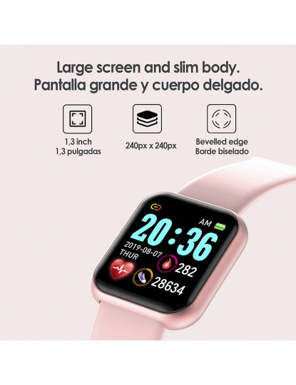 imagem de Smartband AK-Y68 Rosa5