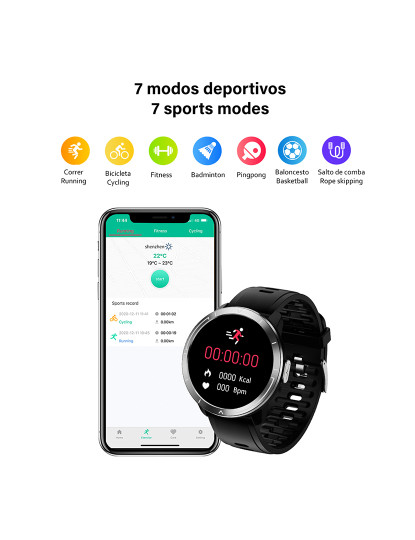 imagem de Smartwatch M18 Plus Preto5