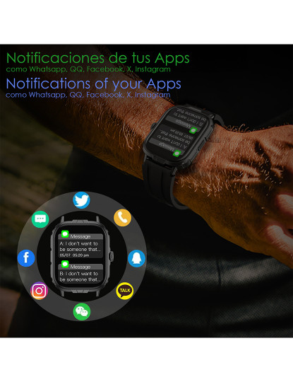 imagem de Smartwatch M106 Cinza4