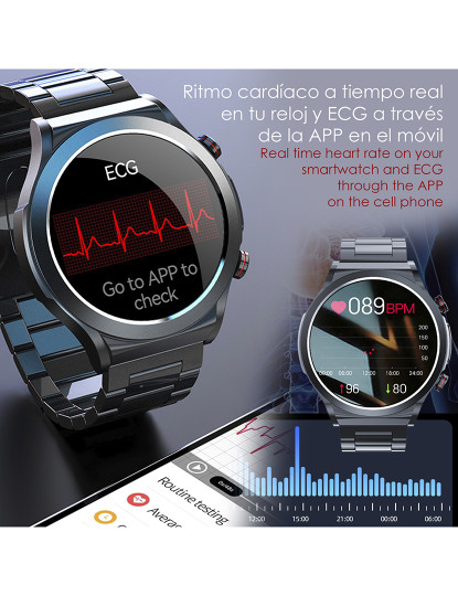 imagem de Smartwatch TK21P Azul escuro2