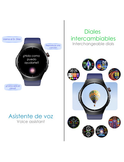 imagem de Smartwatch TK25 Azul escuro7