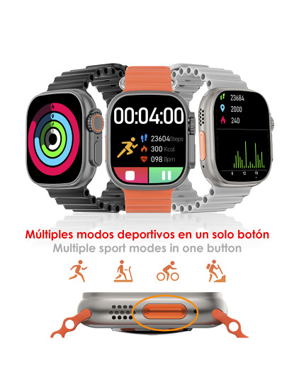 imagem de Smartwatch S9 Max Laranja4