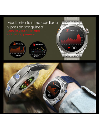 imagem de Smartwatch Pulseira Tripla Z83 Max Cinza2