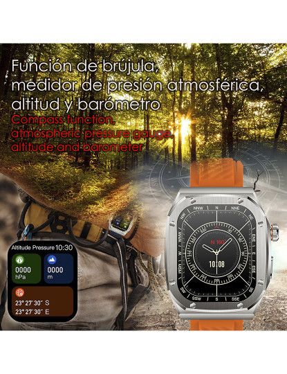 imagem de Pulseira dupla Smartwatch Z79 Max Azul 3