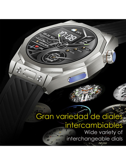 imagem de Smartwatch Pulseira Tripla Z83 Max Azul7