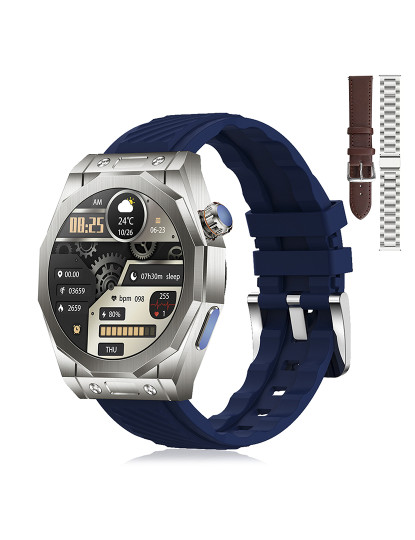 imagem de Smartwatch Pulseira Tripla Z83 Max Azul9