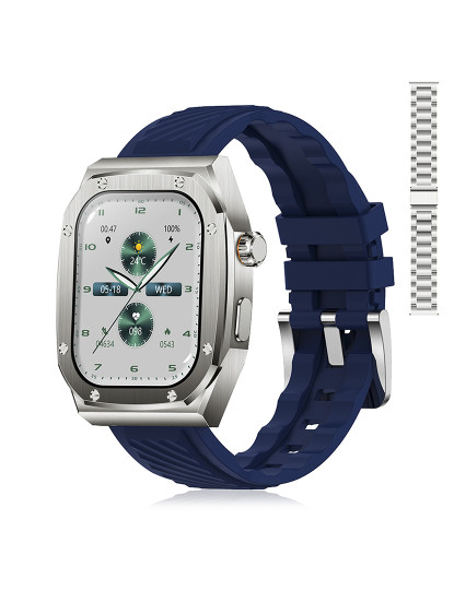 imagem de Pulseira dupla Smartwatch Z79 Max Azul 9