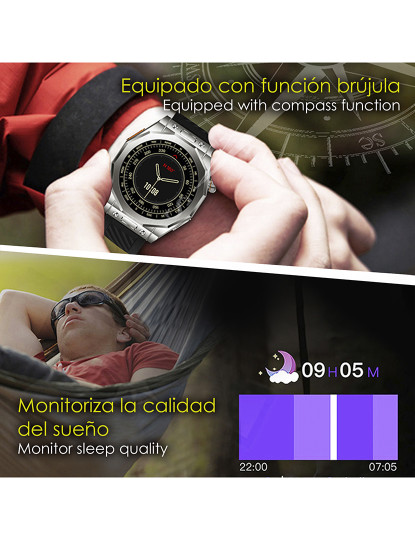 imagem de Smartwatch Pulseira Tripla Z83 Max Cinza6