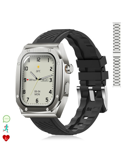 imagem de Pulseira dupla Smartwatch Z79 Max Preto1