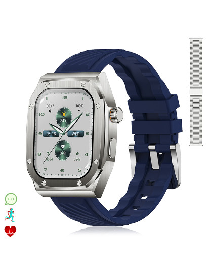 imagem de Pulseira dupla Smartwatch Z79 Max Azul 1